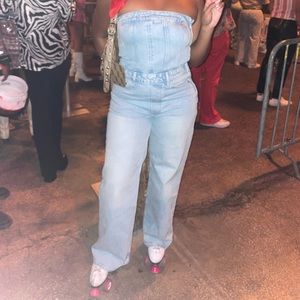 ZARA Denim Jumpsuit